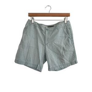 Eddie Bauer Cotton Chino Shorts Womens Size 6 Light Blue 6”